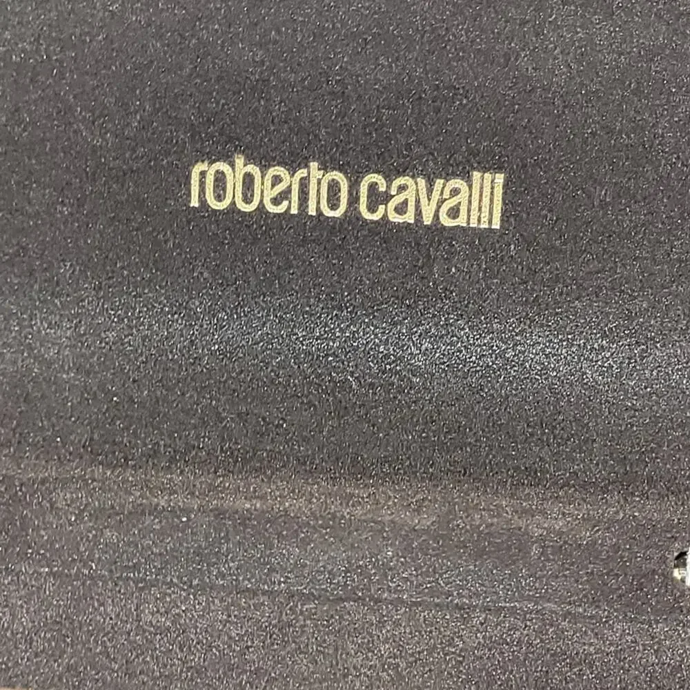 Roberto Cavalli Brown Unisex Eye Hard Glass Case And Towel